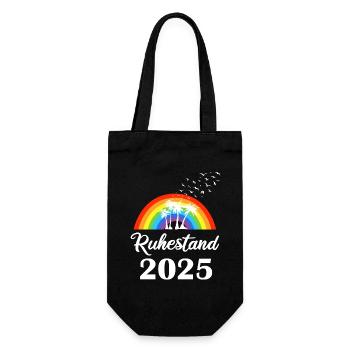 Retirement 2025 Retirement in 2025 Gift Man Cool - Gift Bag for Bottles - black - Front