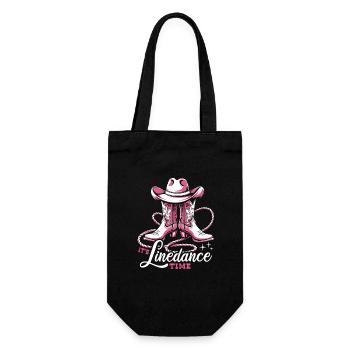 It's Linedance Time - Country Fan - Gift - Gift Bag for Bottles - black - Front
