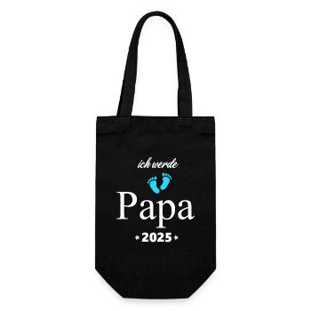 Je vais être papa 2025 futur papa 2025 Enceinte - Sac à bouteille - noir - Devant