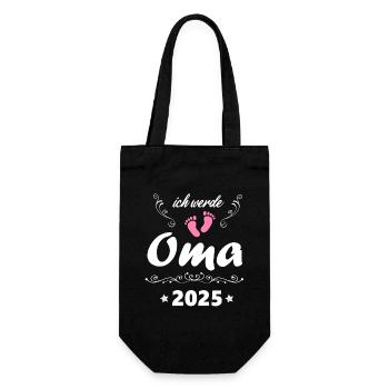 Je vais être grand-mère 2025 Future grand-mère surprise 2025 - Sac à bouteille - noir - Devant