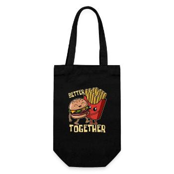 Burgers & Fries - Restauration rapide - Better Together - Sac à bouteille - noir - Devant