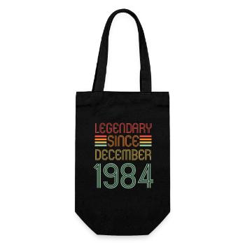 Légendaire depuis décembre 1984, Rétro, Anniversaire - Sac à bouteille - noir - Devant