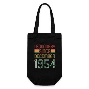 Légendaire depuis décembre 1954, rétro, anniversaire - Sac à bouteille - noir - Devant