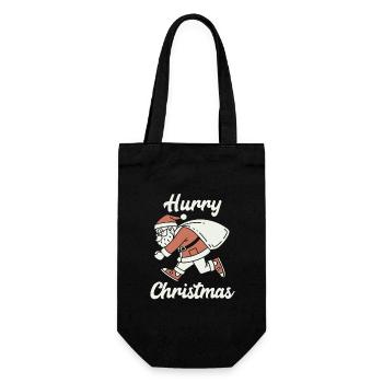 Hâte Noël - Cadeau - Stress à Noël - Sac à bouteille - noir - Devant