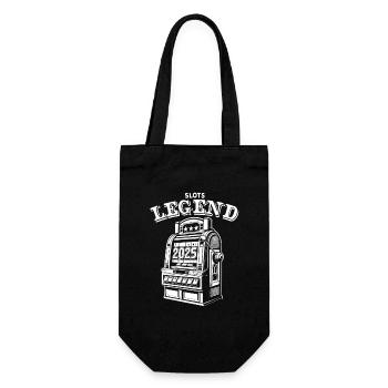 Slots Legend - Slot Machine - 2025 - Jackpot - Gift Bag for Bottles - black - Front