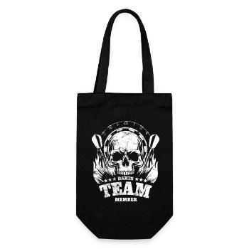Fléchettes Crâne - Membre de l’équipe de fléchettes - Cadeau - Sac à bouteille - noir - Devant