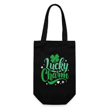 Porte-bonheur - Saint-Patrick - Irlande - Sac à bouteille - noir - Devant