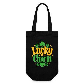 Porte-bonheur - Saint-Patrick - Irlande - Sac à bouteille - noir - Devant