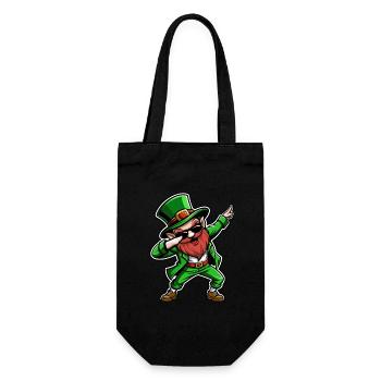 Dabbing Leprechaun - Saint-Patrick - Irlande - Sac à bouteille - noir - Devant