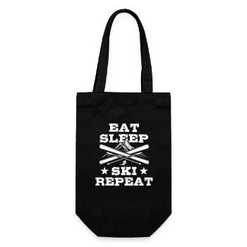 Eat Sleep Ski Repeat - Ski - Ski - Gift Bag for Bottles - black - Front