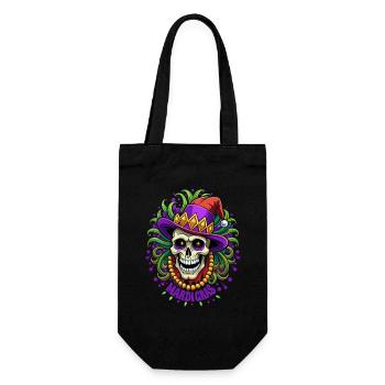 Mardi Gras - Karneval - Kostüm - Geschenk - Geschenkbeutel für Flaschen - Schwarz - Vorne