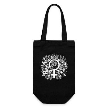 Bonne Journée de la Femme - Cadeau - Sac à bouteille - noir - Devant