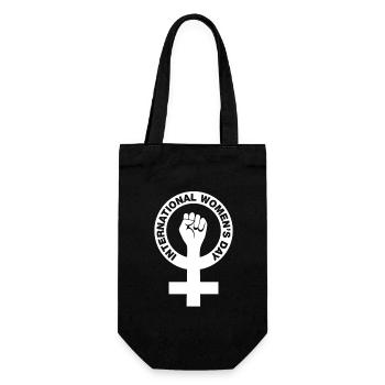 International Women's Day - Gift - Gift Bag for Bottles - black - Front