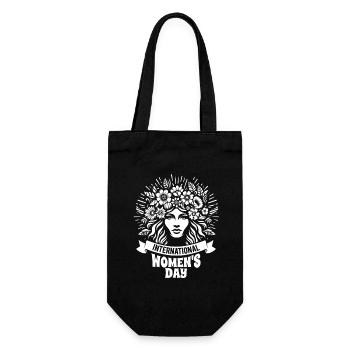 Journée de la femme, Journée internationale de la femme, Happy Women' - Sac à bouteille - noir - Devant