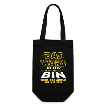 Das Wars - Abi 25 - Abitur 2025 - Spruch - Geschenkbeutel für Flaschen - Schwarz - Vorne