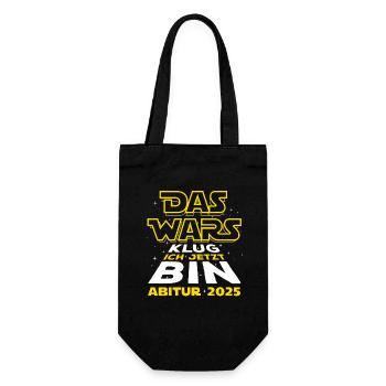 Das Wars - Abi 25 - Abitur 2025 - Spruch - Geschenkbeutel für Flaschen - Schwarz - Vorne