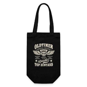 Oldtimer Baujahr 1949 - Geburtstag - Geschenk - Geschenkbeutel für Flaschen - Schwarz - Vorne