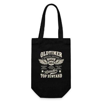 Oldtimer Baujahr 1962 - Geburtstag - Geschenk - Geschenkbeutel für Flaschen - Schwarz - Vorne