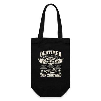 Oldtimer Baujahr 1948 - Geburtstag - Geschenk - Geschenkbeutel für Flaschen - Schwarz - Vorne