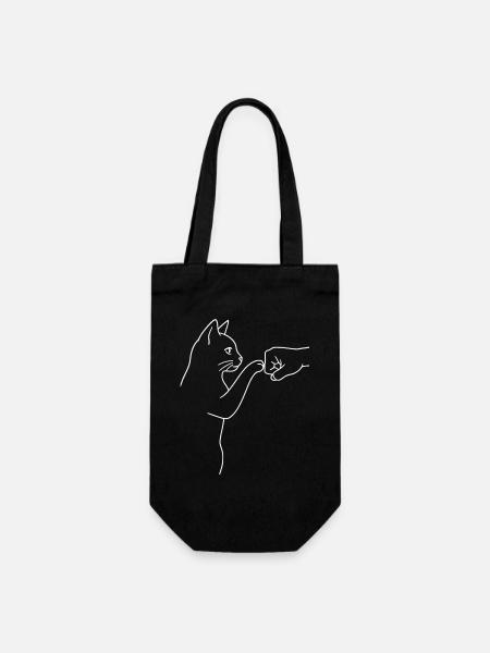 High five, poing bumb - Sac à bouteille - noir