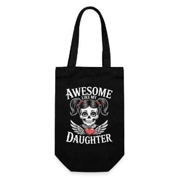 Fabulous dad humor like my daughter - Gift Bag for Bottles - black - Front