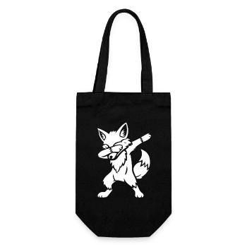 Dabbing Fox - Dab Dance - Cadeau - Sac à bouteille - noir - Devant