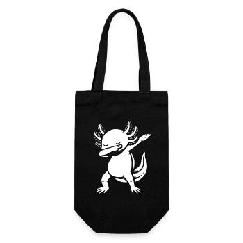 Axolotl dabbing - Dab Dance - Cadeau - Sac à bouteille - noir - Devant