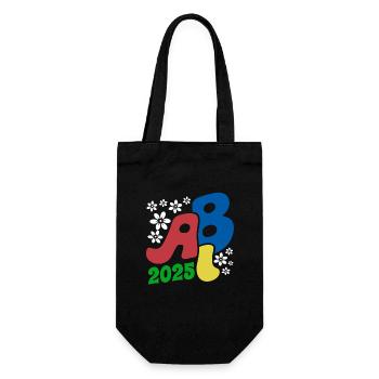 Abi 25 - Abitur - Blumen Geschenk - Geschenkbeutel für Flaschen - Schwarz - Vorne