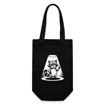 Raccoon Sunglasses - Gift Bag for Bottles - black - Front
