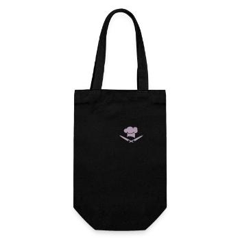 Koch Knife Chef's Hat Pocket Design - Gift Bag for Bottles - black - Front