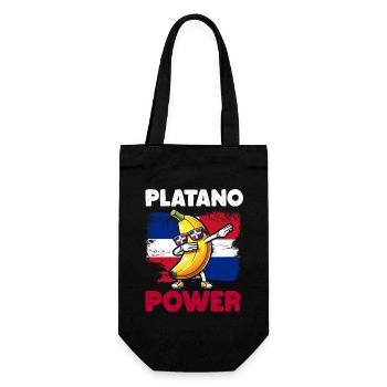 Drapeau de puissance Platano de la République dominicaine pour enfants - Sac à bouteille - noir - Devant