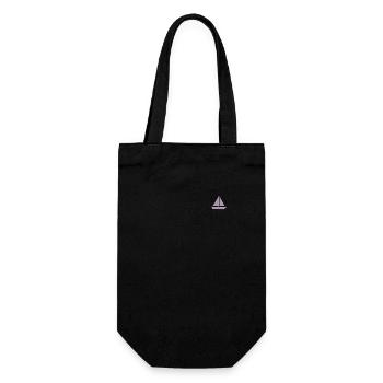 Minimalist Sailing Dinghy Silhouette Captain - Gift Bag for Bottles - black - Front