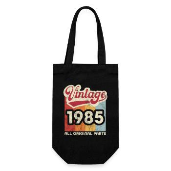 Jahrgang 1985 - Geschenkbeutel für Flaschen - Schwarz - Vorne