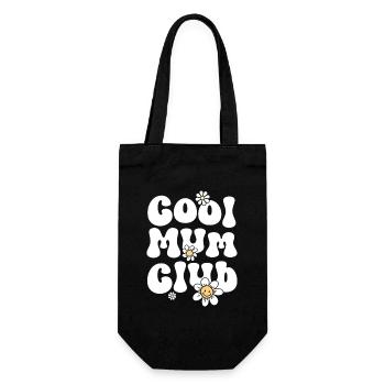 Cooler Mama-Club - Geschenkbeutel für Flaschen - Schwarz - Vorne