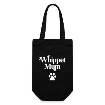 Whippet Mum - Gift Bag for Bottles - black - Front