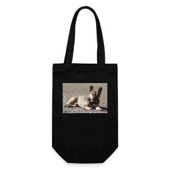 French Bulldog Devil little Molosser - Gift Bag for Bottles - black - Front