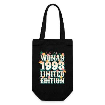Birthday Woman born in 1993 Woman 30 years - Gift Bag for Bottles - black - Front