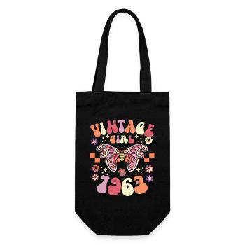 Groovy Et Rétro 1963 Femme 60 Ans Anniversaire - Sac à bouteille - noir - Devant