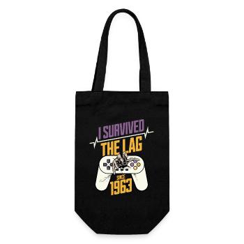 Geek Né En 1963 Anniversaire Gamer 60 Ans - Sac à bouteille - noir - Devant