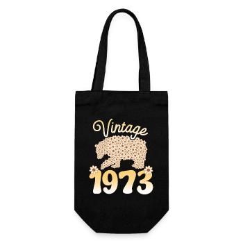 Fête Anniversaire 1973 Femme 50 Ans Anniversaire - Sac à bouteille - noir - Devant
