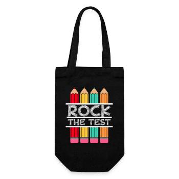 Rock The Test Examen Enseignant Étudiant - Sac à bouteille - noir - Devant