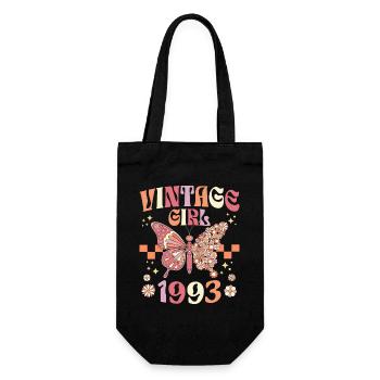 Geburtstagsfeier Frau 1993 30 Jahre Jubiläum - Geschenkbeutel für Flaschen - Schwarz - Vorne