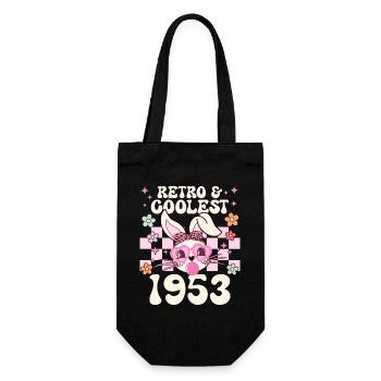 Rétro Cool Fille Née En 1953 70 Ans Anniversaire - Sac à bouteille - noir - Devant