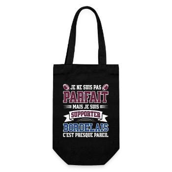 Homme Bordelais Bordeau Rugbyman Rugby Humour - Sac à bouteille - noir - Devant