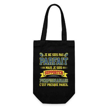 Perpignanais Perpignan Rugbyman Rugby Humour - Sac à bouteille - noir - Devant