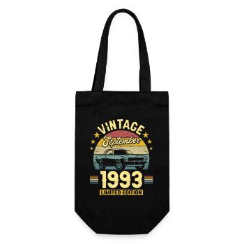 Jubiläum September 1993 30-jähriges Jubiläum - Geschenkbeutel für Flaschen - Schwarz - Vorne