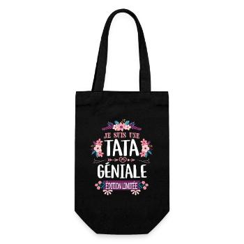 Tata Géniale Édition Limitée Tante Tatie Géniale - Sac à bouteille - noir - Devant