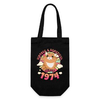 Femme Vintage Magnifique 1974 50 Ans Anniversaire - Sac à bouteille - noir - Devant