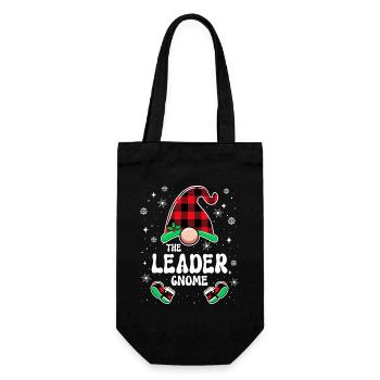 Christmas Family Gnome Leader - Gift Bag for Bottles - black - Front