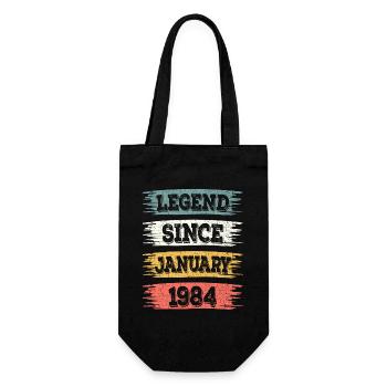 Legend 40 Years 1984 January 40 Years Anniversary - Gift Bag for Bottles - black - Front